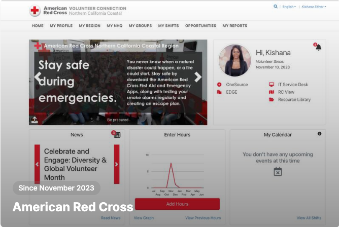 Red Cross Volunteer - Disaster Recovery Team